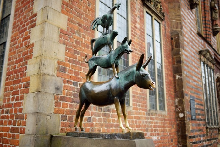 Standbeeld Bremer stadsmuzikanten
