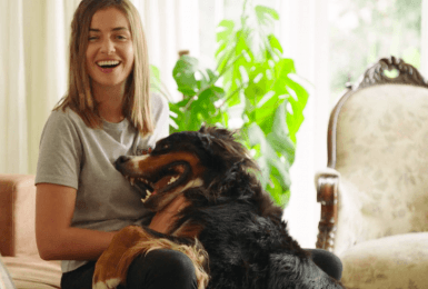Dorien Reynaert en een enthousiaste Maurice 